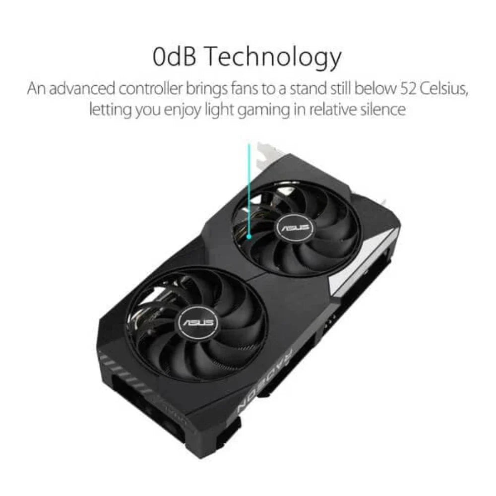 ASUS Dual Radeon RX 6650 XT OC 8GB AMD Graphic Card - 3