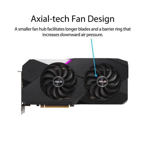 ASUS Dual Radeon RX 6700 XT OC 12GB AMD Graphic Card - 2