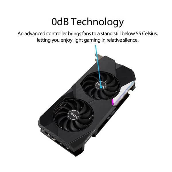 ASUS Dual Radeon RX 6700 XT OC 12GB AMD Graphic Card - 3
