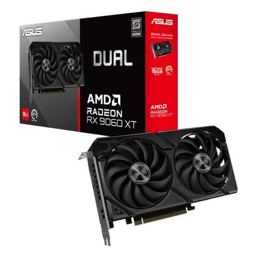 Asus Dual RX 9060 XT 16GB GDDR6 Graphics Card – TechCure India