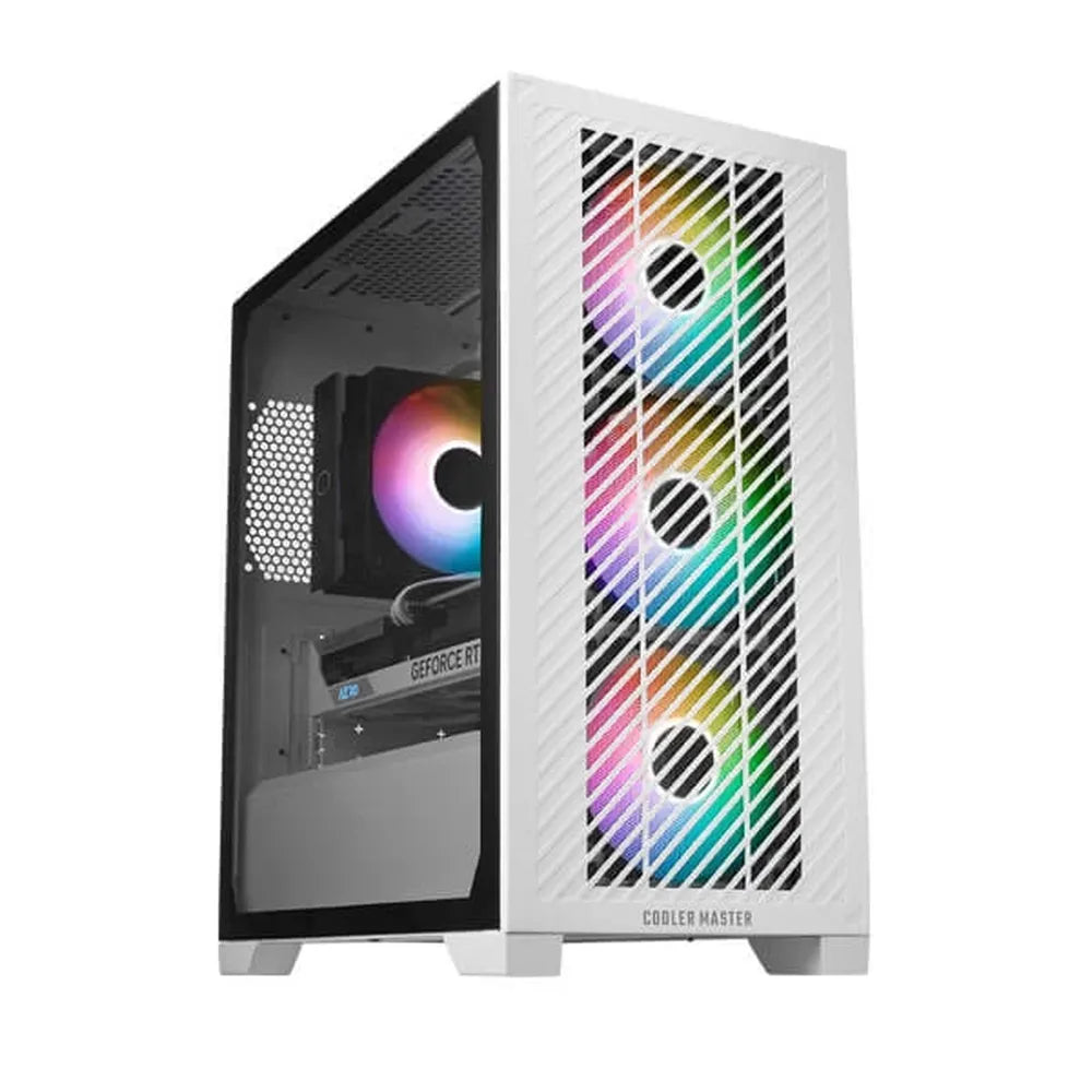 COOLER MASTER Elite 301 ARGB MATX Mini Tower Cabinet (White) - 3