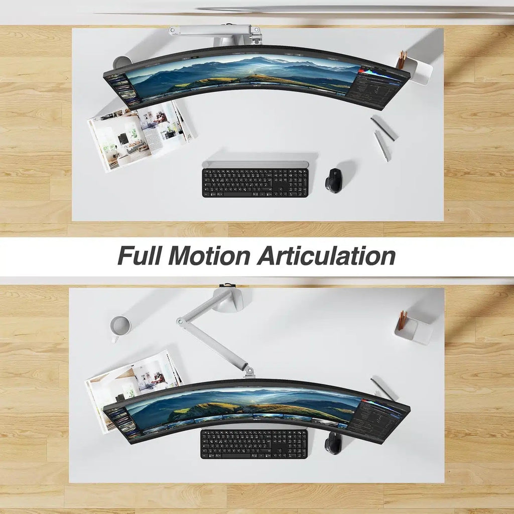 Economy Gas Spring Monitor Arm – Supports Monitors From 17″-45″/ 14kg capacity — image 7