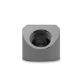 EK-Quantum Torque - 45° Female to Female Static Adapter Fitting - Black Nickel
