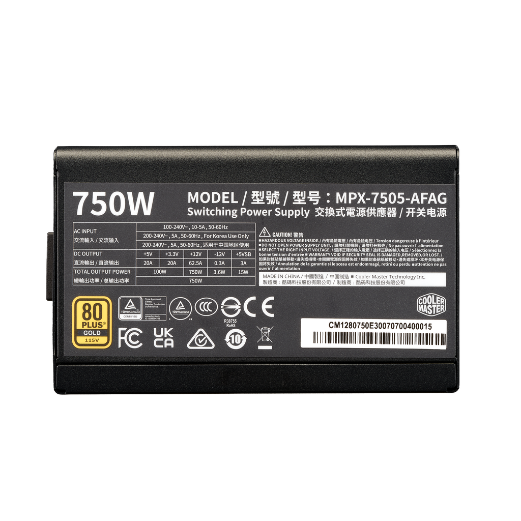 Cooler Master Elite Gold 750W Gold ATX 3.1 Fully Modular Power Supply – TechCure India