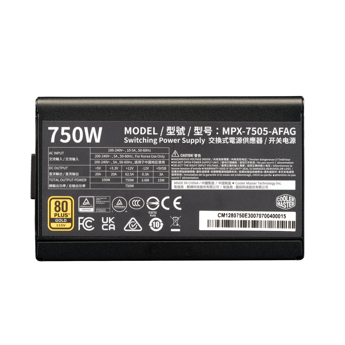 Cooler Master Elite Gold 750W Gold ATX 3.1 Fully Modular Power Supply – TechCure India