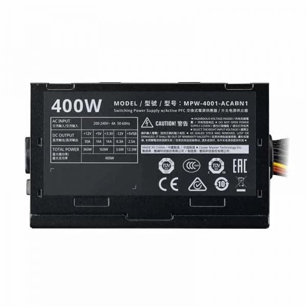 COOLER MASTER Elite V3 400W Non Modular ATX 2.0 Power Supply - 5