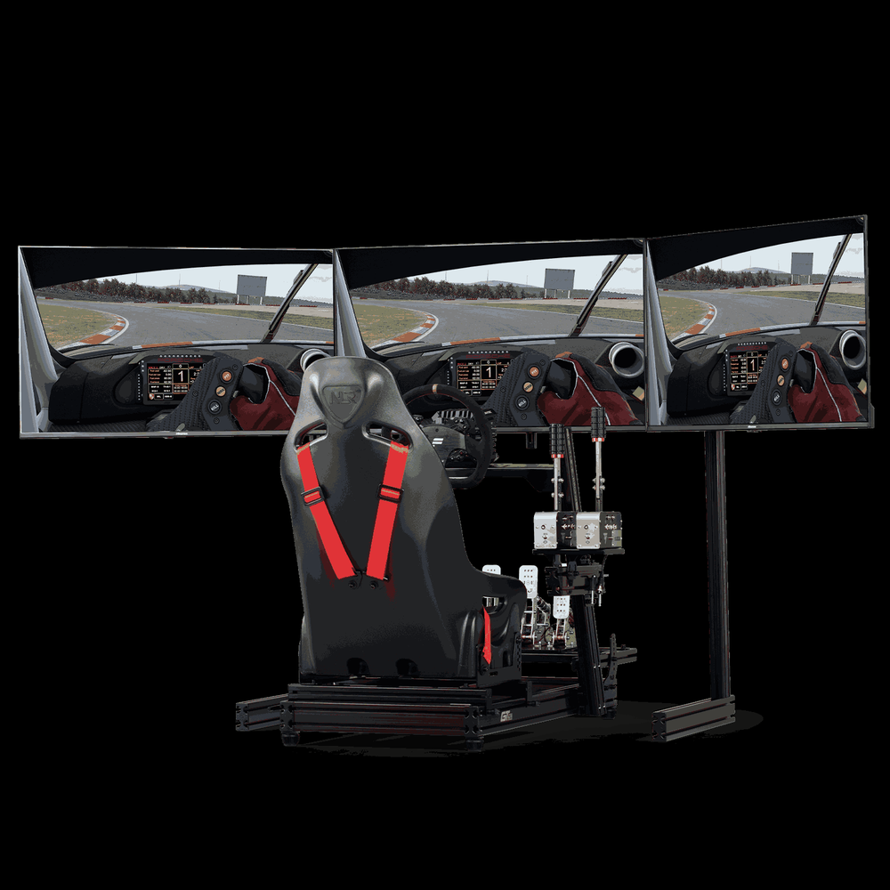 NEXT LEVEL RACING Elite Free Standing Triple Monitor Stand Black Edition NLR-E036 - 4