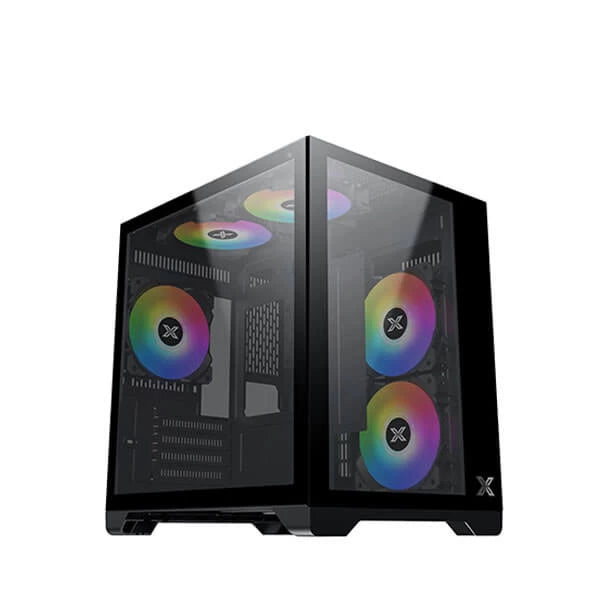 Xigmatek Aqua M ARGB (M-ATX) Mini Tower Cabinet (Black) – TechCure India