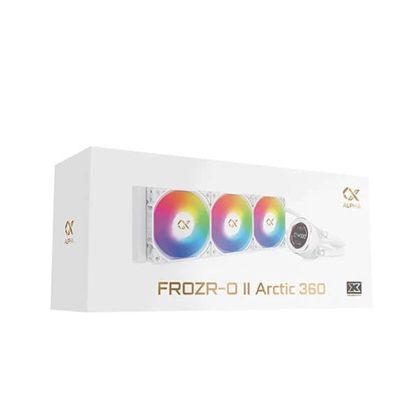 Xigmatek Frozr-O II 360 Arctic ARGB 360mm CPU Liquid Cooler With LCD Display (White) – TechCure India