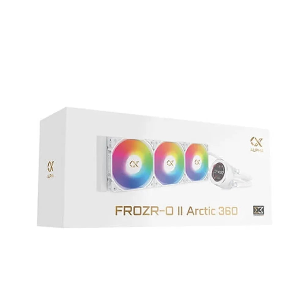 XIGMATEK Frozr-O II 360 Arctic 360mm ARGB CPU Liquid Cooler ( White ) - 2