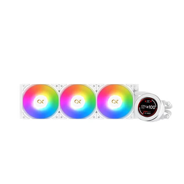 Xigmatek Frozr-O II 360 Arctic ARGB 360mm CPU Liquid Cooler With LCD Display (White) – TechCure India