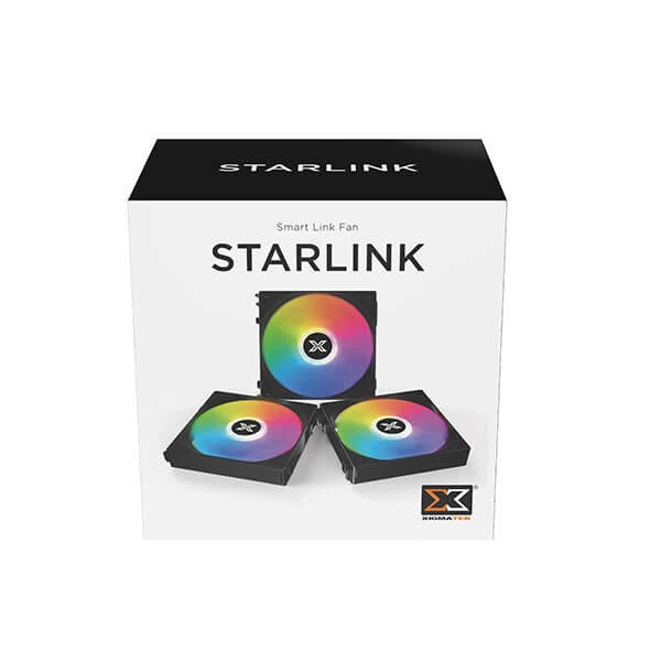 Xigmatek Starlink Black 120mm ARGB Cabinet Fan (Triple Pack) – TechCure India