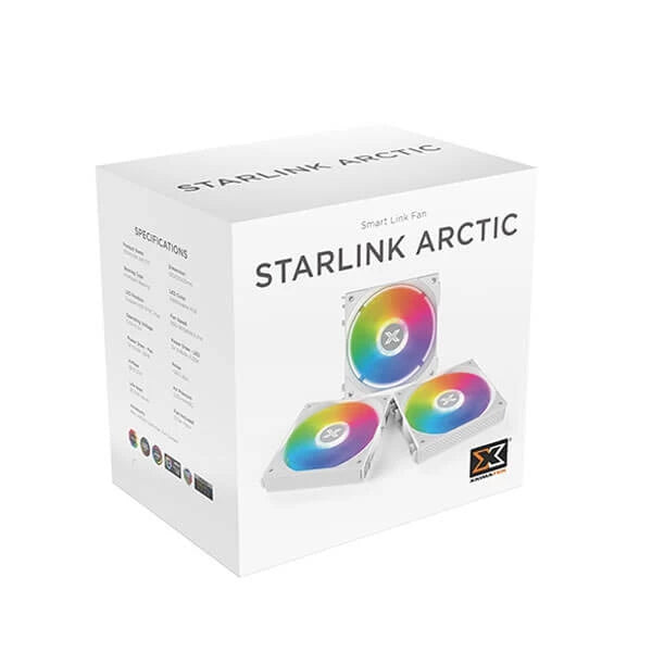 Xigmatek Starlink Arctic 120mm ARGB Cabinet Fan (Triple Pack) – TechCure India