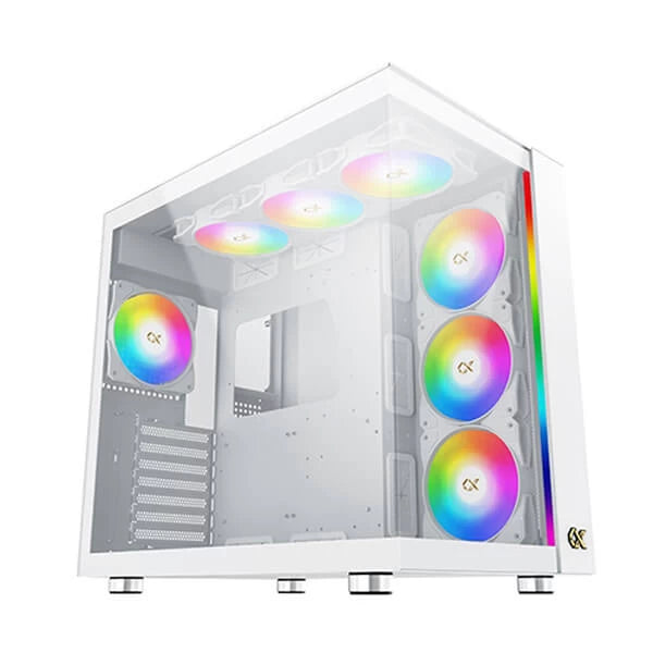 Xigmatek Aqua Ultra Air Arctic ARGB (E-ATX) Mid Tower Cabinet (White) – TechCure India