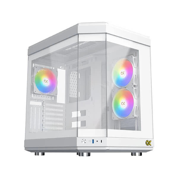 Xigmatek Cubi Arctic (E-ATX) Mid Tower Cabinet (White) – TechCure India