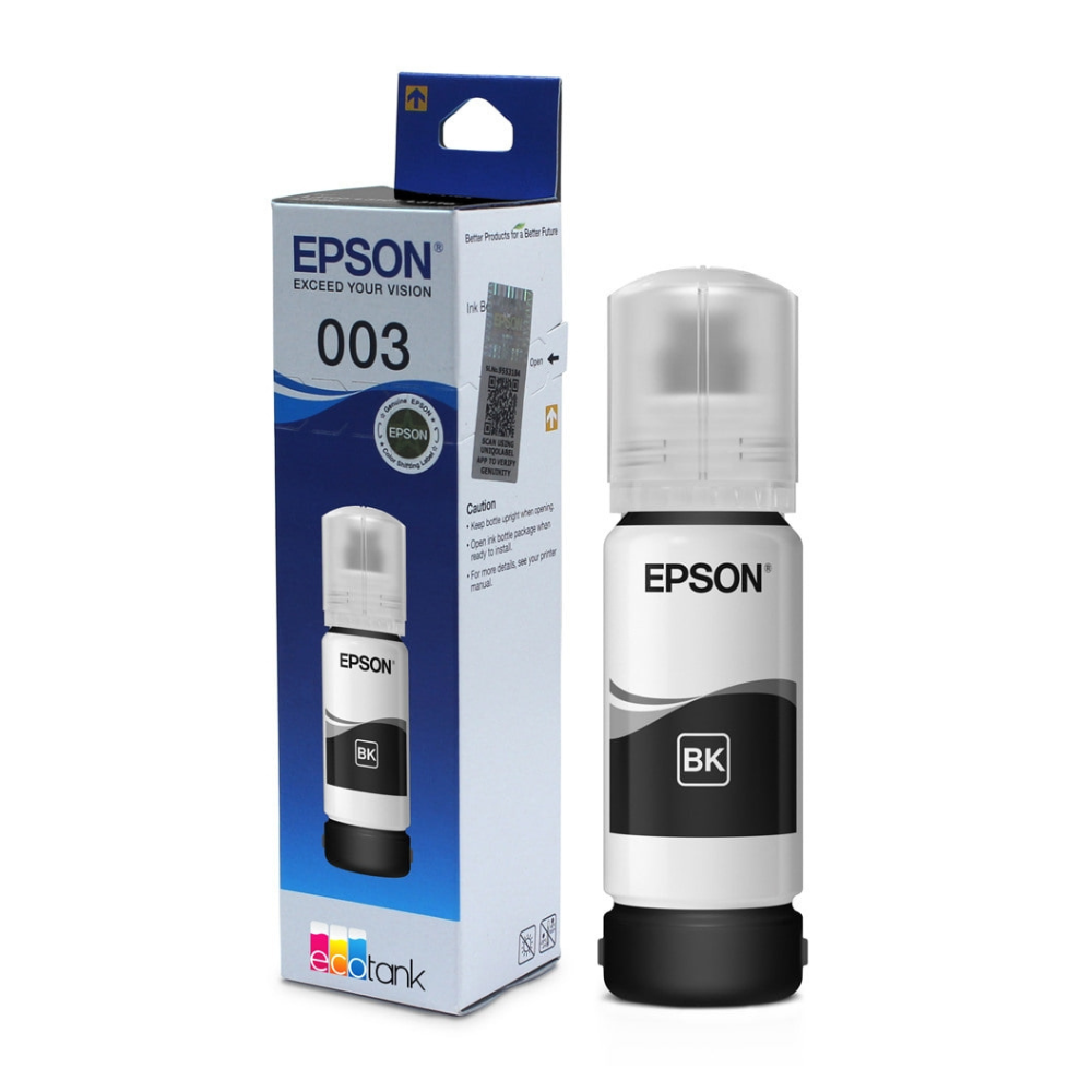 Epson 003 Ink Bottle - Black – TechCure India
