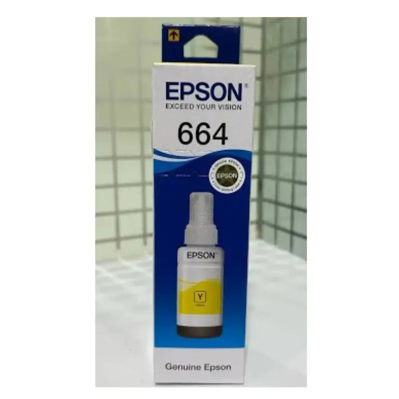 Epson 664 Ink Bottle - Yellow – TechCure India