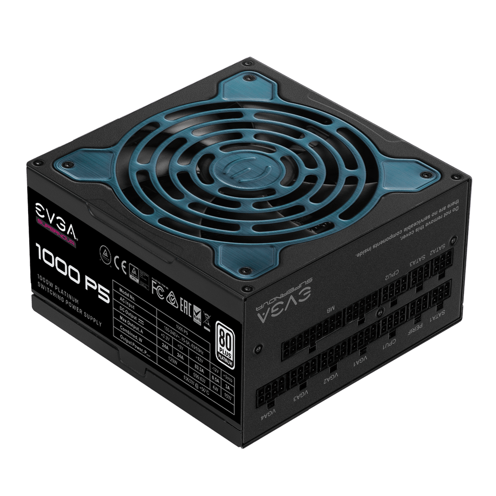 EVGA SuperNova 1000 P5 Platinum 1000 Watt Fully Modular Power Supply (220-P5-1000-X1) – TechCure India