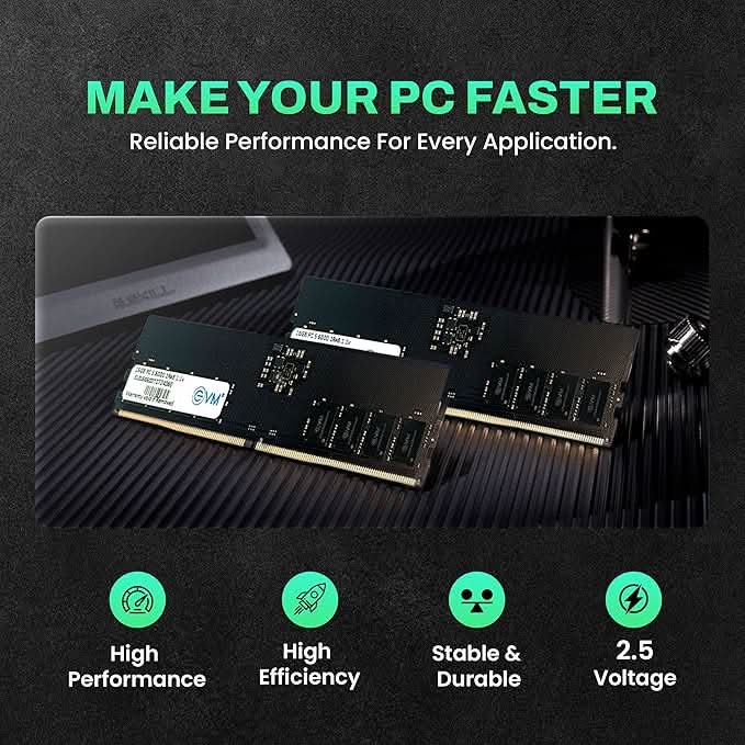 EVM 16GB 6000 MHz High-Performance DDR5 Desktop RAM – TechCure India