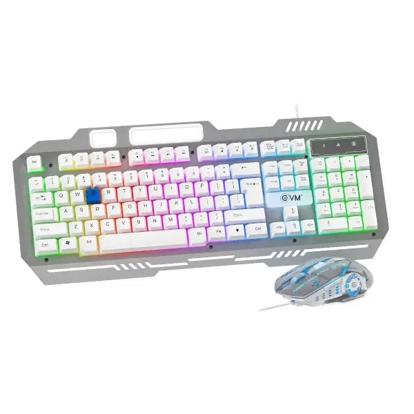 EVM EnClaw 9027 Gaming Keyboard and Mouse Combo (White) (WDKM-612-SILVER-WHITE) – TechCure India