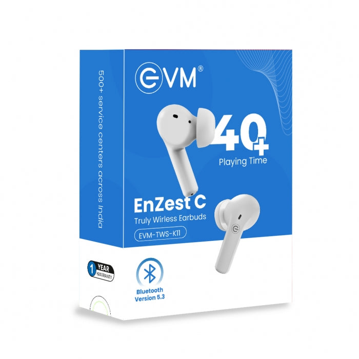 EVM EnZest C Truly Earbuds EVM-TWS-K11-W – TechCure India