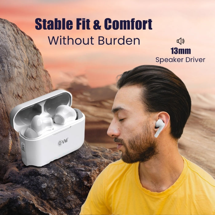EVM EnZest Neo Truly Earbuds EVM-TWS-K12-W – TechCure India