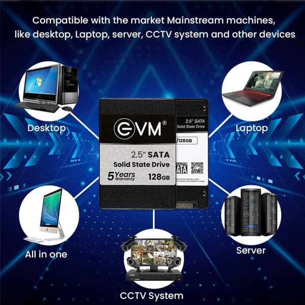 EVM 128GB 2.5 SATA SATA 3 Internal Solid State Drive (SSD) - 5