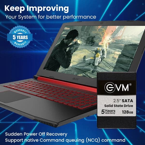 EVM 128GB 2.5 SATA SATA 3 Internal Solid State Drive (SSD) - 6