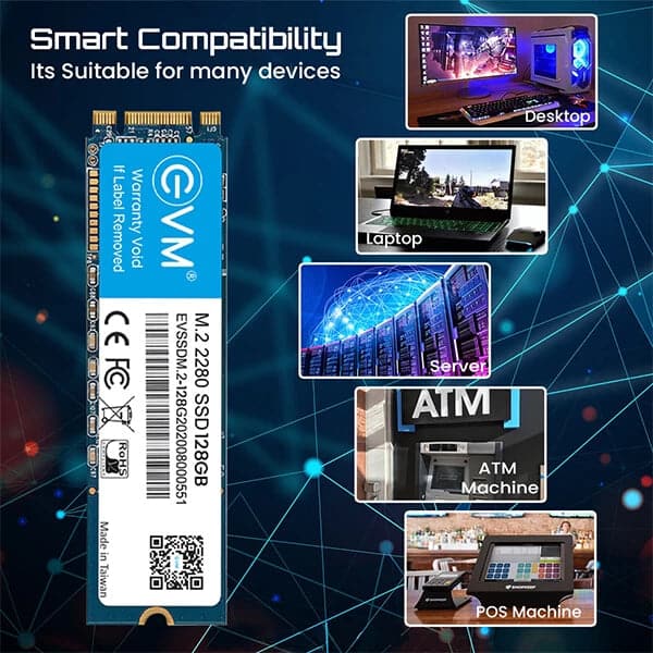 EVM 128GB M.2 SATA SATA 3 Internal Solid State Drive ( SSD ) - 6