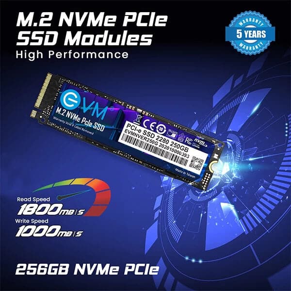 EVM 256GB M.2 NVMe Gen3 Solid State Drive (SSD) - 2