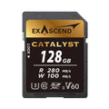 Exascend 128GB Catalyst UHS-II SDXC V60 Memory Card EX128GSDV60 – TechCure India