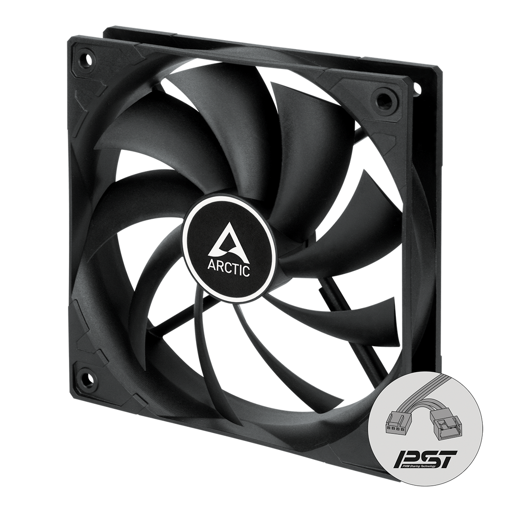 ARCTIC F12 PWM 120MM ACFAN00200A (BLACK) – TechCure India