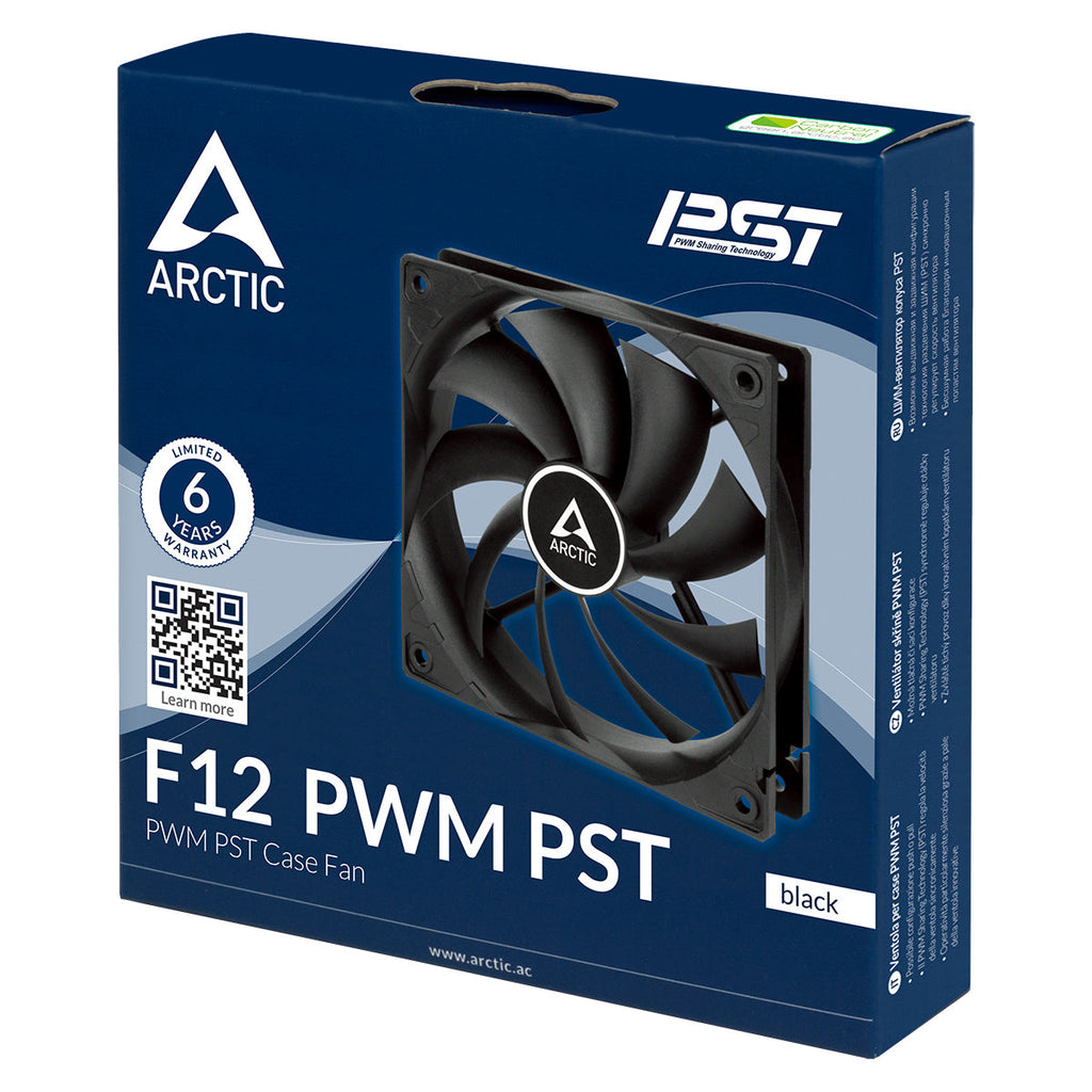 ARCTIC F12 PWM 120MM ACFAN00200A (BLACK) – TechCure India