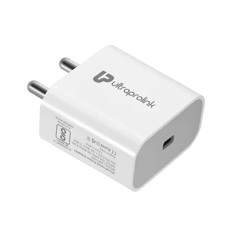 UltraProlink UM1005 Boost PD20W Power Delivery Fast Wall Charger – TechCure India