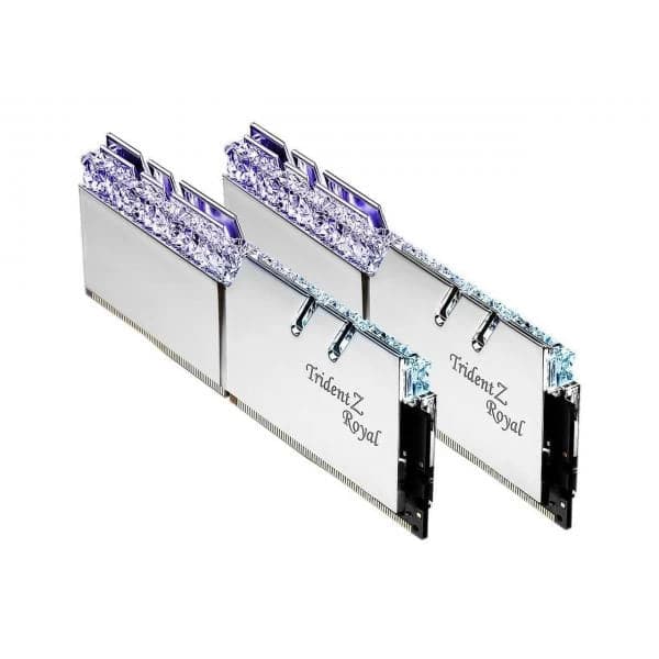 G.SKILL Trident Z Royal RGB 16GB ( 8GB x 2 ) 3600MHz DDR4 RAM ( Silver ) ( CL18 ) - 2