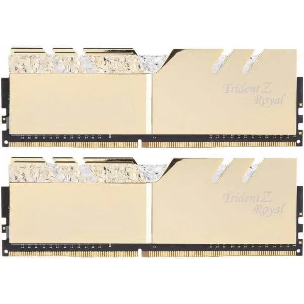 G.SKILL Trident Z Royal Elite RGB 32GB ( 16GB x 2 ) 3600MHz DDR4 RAM ( Gold ) ( CL16 ) - 2