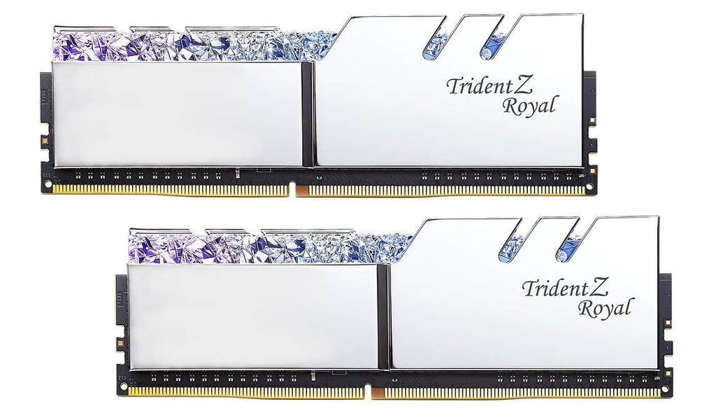 G.SKILL Trident Z Royal 32GB ( 16GB x 2 ) 3600MHz DDR4 RGB RAM ( Silver ) ( CL16 ) - 2