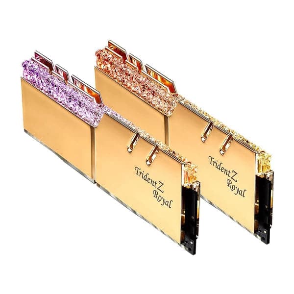G.SKILL Trident Z Royal 16GB ( 8GB x 2 ) 3200MHz DDR4 RGB RAM ( Gold ) - 2