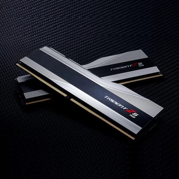 G.SKILL Trident Z5 RGB 32GB ( 16GBx2 ) 5200MHz DDR5 RAM ( Metallic Silver ) ( CL36 ) - 6