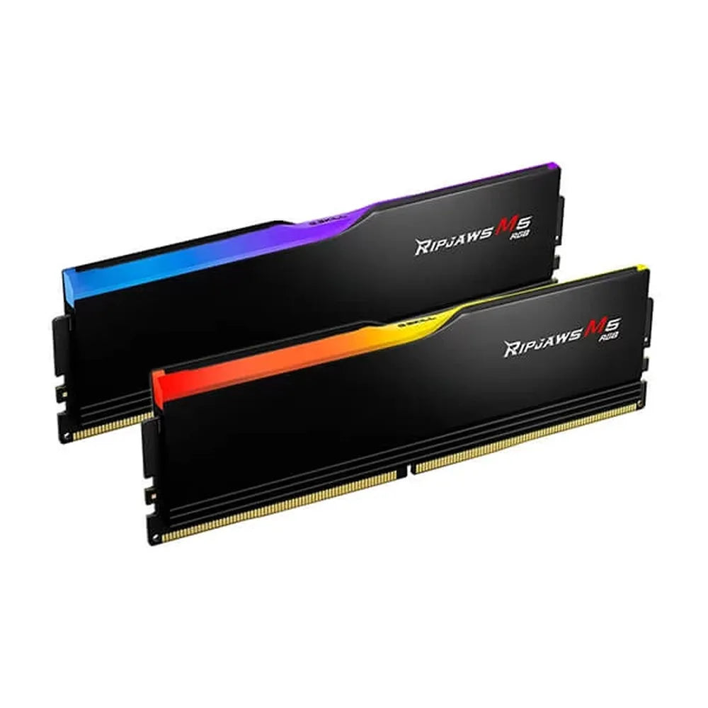 G.SKILL Ripjaws M5 RGB 32GB ( 16GBx2 ) 5200MHz DDR5 RAM ( Matte Black ) ( CL40 ) - 3