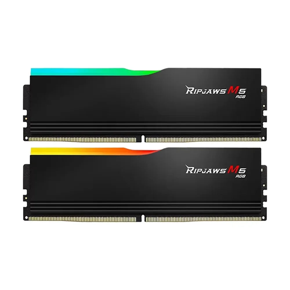 G.SKILL Ripjaws M5 RGB 32GB ( 16GBx2 ) 5200MHz DDR5 RAM ( Matte Black ) ( CL40 ) - 2