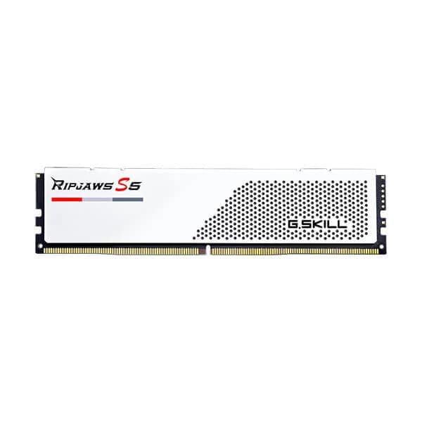 G.SKILL Ripjaws S5 32GB ( 16GBx2 ) 6000MHz DDR5 RAM ( White ) ( CL32 ) - 3