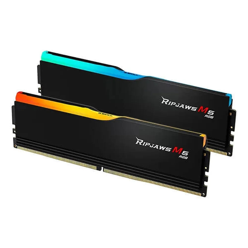 G.SKILL Ripjaws M5 RGB 64GB ( 32GBx2 ) 6000MHz DDR5 RAM ( Matte Black ) ( CL32 ) - 3