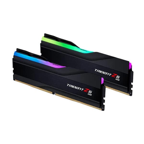 G.SKILL Trident Z5 RGB 32GB ( 16GBx2 ) 5600MHz DDR5 RAM ( Matte Black ) ( CL40 ) - 3