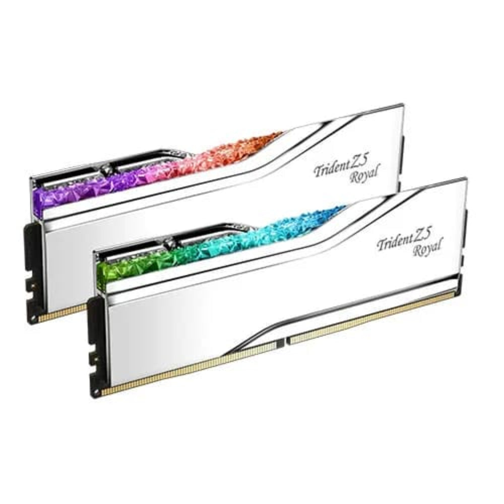 G.SKILL Trident Z5 Royal RGB 32GB ( 16GB x 2 ) 7600MHz DDR5 RAM ( Silver ) ( CL36 ) - 3