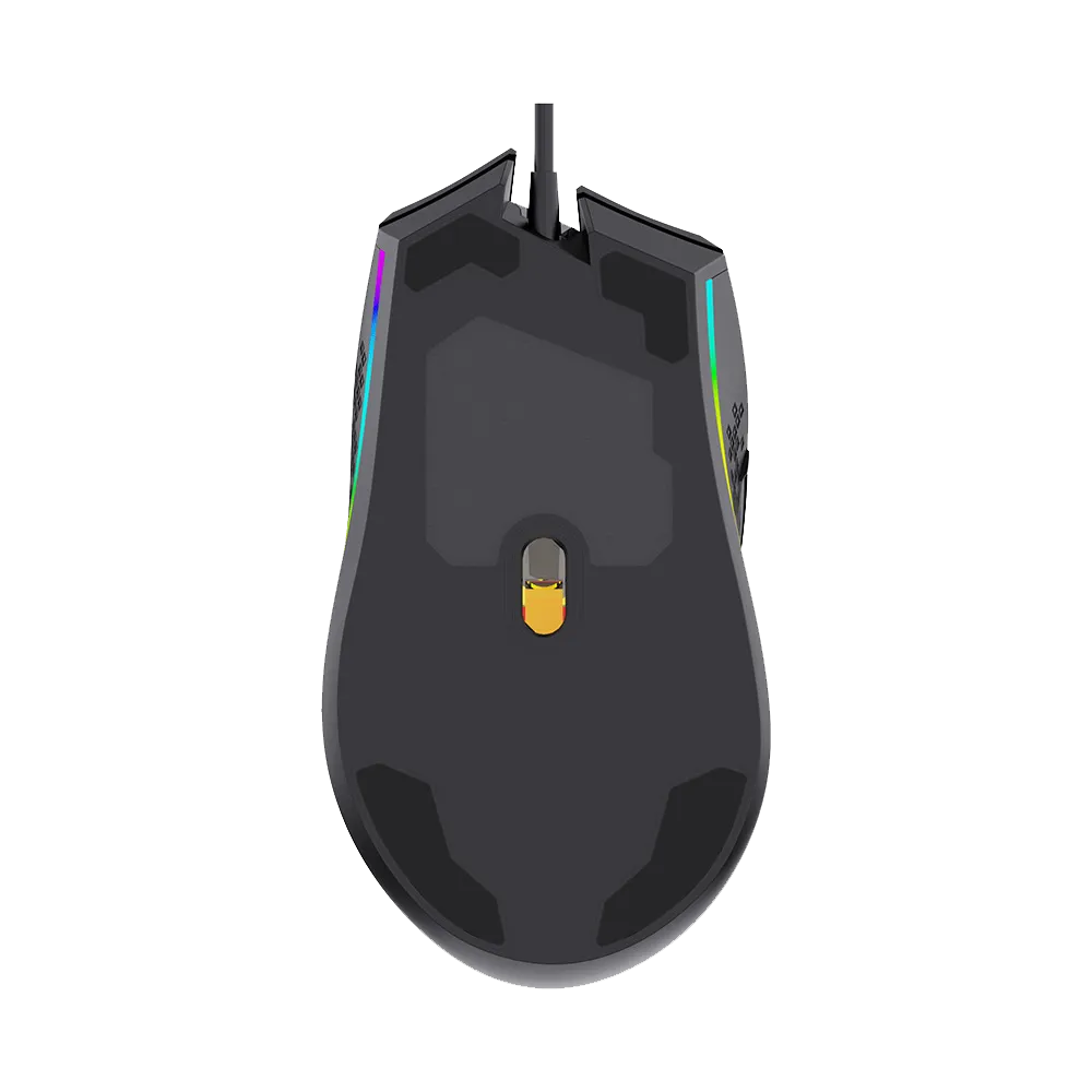 AULA F805 Wired Ergonomic Gaming Mouse ( F805B ) ( 6400DPI / 7 Macro  Buttons ) (Black) - 3