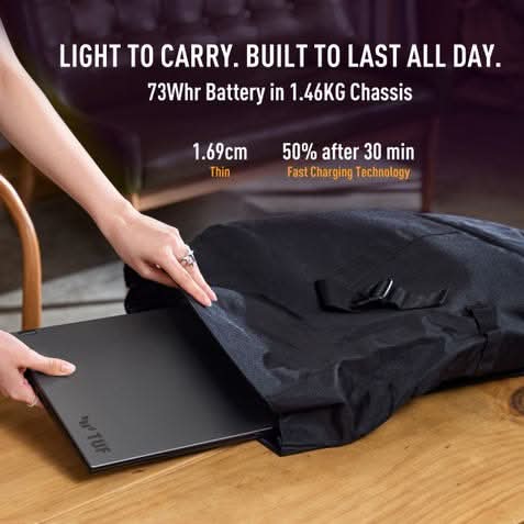 ASUS TUF Gaming A14 FA401GM-RG038WS, AMD Ryzen AI 9 465, 16GB RAM, 512GB SSD, RTX 5060 8GB, 14 inch 2.5K resolution, Windows 11 Home, Microsoft Office Home 2024, Microsoft 365 Basic, Gaming Laptop, 1 Year(s) Warranty, Jaeger Grey – TechCure India
