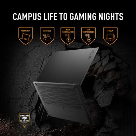 ASUS TUF Gaming A14 FA401GM-RG038WS, AMD Ryzen AI 9 465, 16GB RAM, 512GB SSD, RTX 5060 8GB, 14 inch 2.5K resolution, Windows 11 Home, Microsoft Office Home 2024, Microsoft 365 Basic, Gaming Laptop, 1 Year(s) Warranty, Jaeger Grey – TechCure India