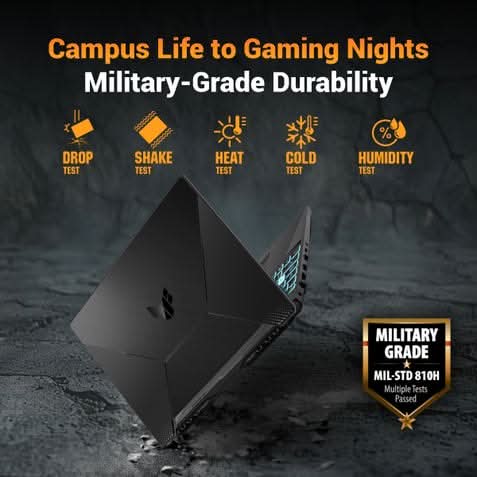 ASUS TUF Gaming A15 FA506NCG-HN448WS, AMD Ryzen 7 155, 1 6GB RAM, 1TB SSD, 15.6 inch FHD, RTX 3050 4GB, Windows 11 Home, Office Home 2024 and M365 Basic- 1 Year Validity, Gaming Laptop, 1 Year(s) Warranty, Black – TechCure India