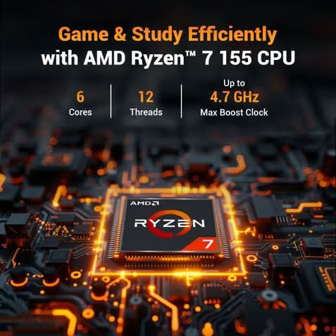 ASUS TUF Gaming A15 FA506NCG-HN448WS, AMD Ryzen 7 155, 1 6GB RAM, 1TB SSD, 15.6 inch FHD, RTX 3050 4GB, Windows 11 Home, Office Home 2024 and M365 Basic- 1 Year Validity, Gaming Laptop, 1 Year(s) Warranty, Black – TechCure India